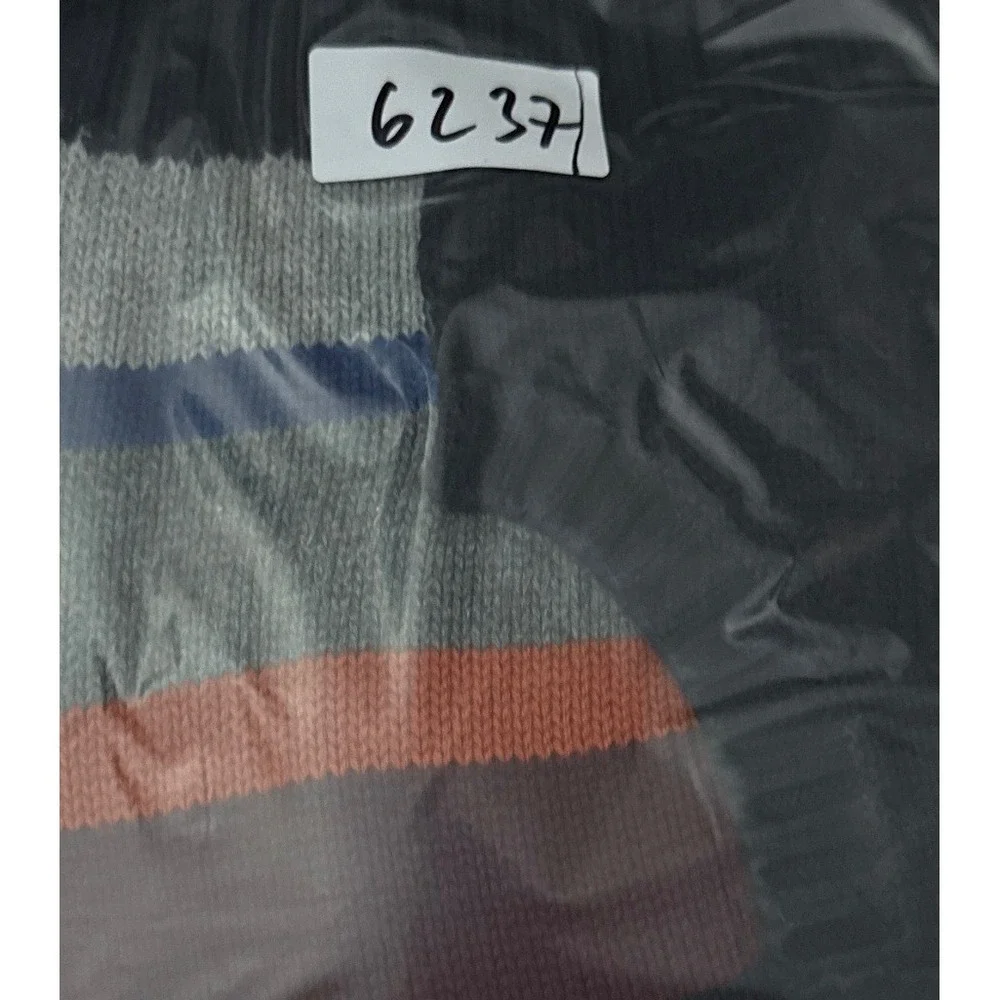 Gymboree Hooded Sweater Kids XS 3-4 Navy Multi Stripe Warm Knit Pullover School
